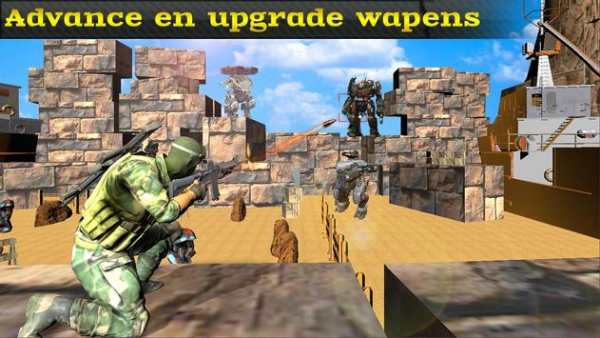 Clash of combat commando: Robot Action war 3D screenshot 1
