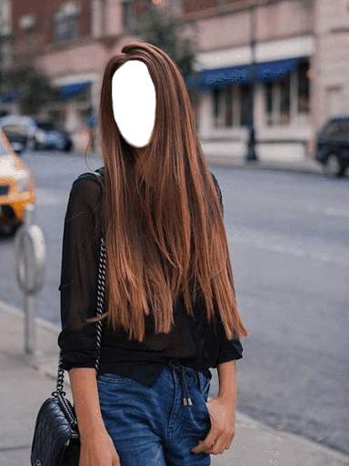 Straight Hair Style Photo Montage скриншот 6