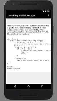 Java Programs With Output screenshot 3