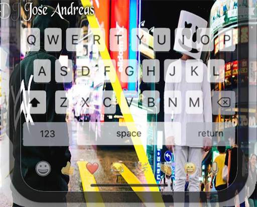 Keyboard Theme of Marshmellow and Alan Walker Cute screenshot 2