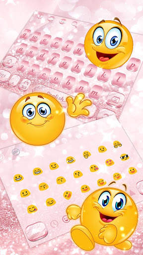 Rose Gold Silk Keyboard screenshot 3