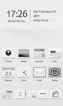 Cream White GO Launcher Theme screenshot 5