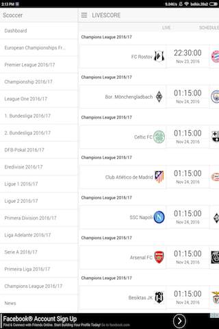 Soccer - Football Live Scores screenshot 3
