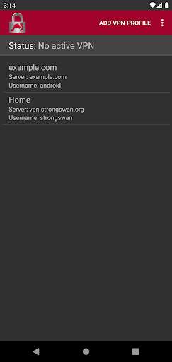 strongSwan VPN Client screenshot 1