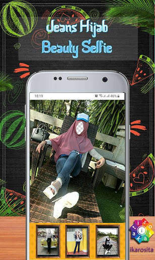 Hijab Jeans Beauty Selfie screenshot 2
