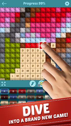 Cross Stitch - Color by Letters Pixel Art Game screenshot 6