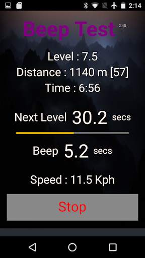 Beep Test screenshot 2