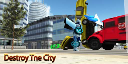 Flying Robot Transform Attack Robot Shooting Games स्क्रीनशॉट 2