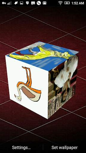 3D Cube Photo Live Wallpaper, 3d Cube Background screenshot 5