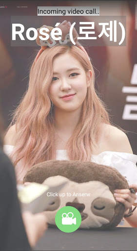Rose Video Call Blackpink- Video Call Simulation screenshot 2