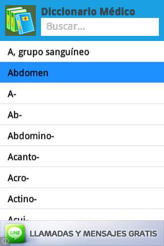 Diccionario Médico Lite screenshot 2