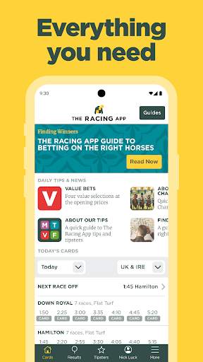The Racing App screenshot 1