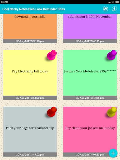 Cool Sticky Notes Rich notepad Text Reminder Chits 16 تصوير الشاشة