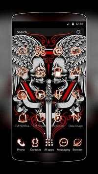 Winged Skull with Sword Theme screenshot 2