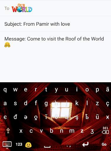 Pamirian Keyboard (Latin) स्क्रीनशॉट 1
