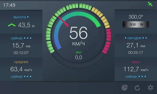 EcoDrive Free Speedometer скриншот 3