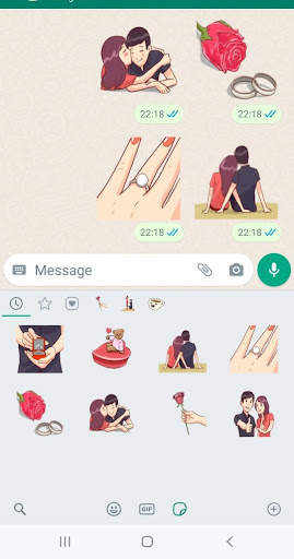 Romance Stickers For Whatsapp screenshot 6