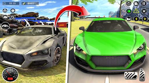 Car Test Junkyard Racing Game screenshot 2