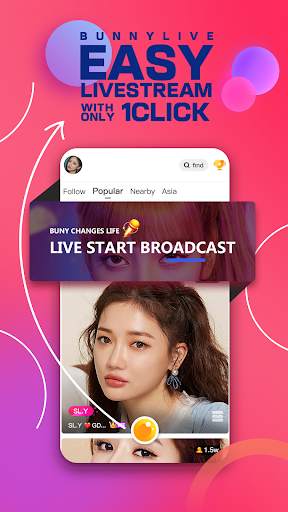 Bunny Live - Live Stream & Video chat screenshot 1