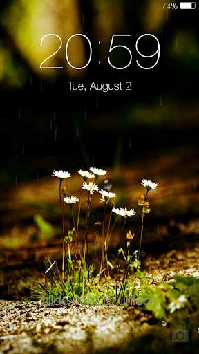 Galaxy rainy lockscreen screenshot 7