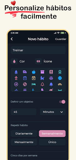 Habit360 : Lista de hábitos screenshot 2