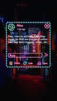 GO SMS PRO NIGHT CLUB THEME screenshot 4