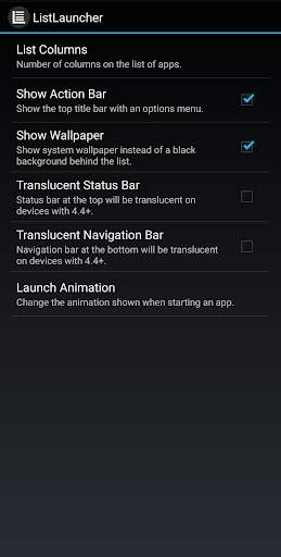 List Launcher screenshot 2