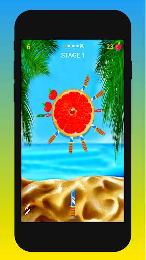 Fruity hit - Throw Knife game screenshot 1