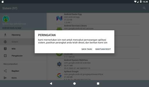 Pengelola aplikasi sistem screenshot 13
