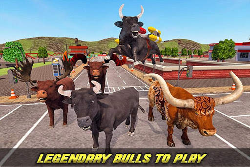 Flying Bull Rampage Attack and Shooting screenshot 5