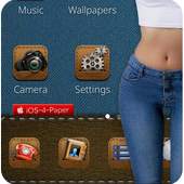beauty Denim Jeans theme Blue cloth  Boutique icon 1.1.6