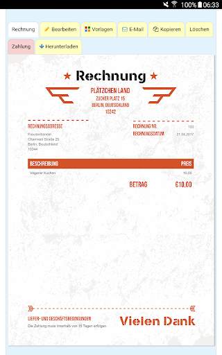 100 freie PDF Vorlagen screenshot 16