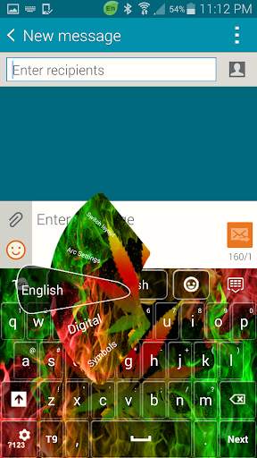 Rasta Fire Keyboard screenshot 2