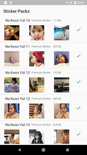 Cute Wa Kwon Yuli Sticker WAStickerApps screenshot 2