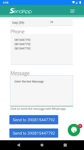 Sendapp Free screenshot 1