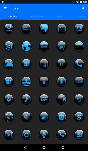 Blue Glass Orb Icon Pack screenshot 13