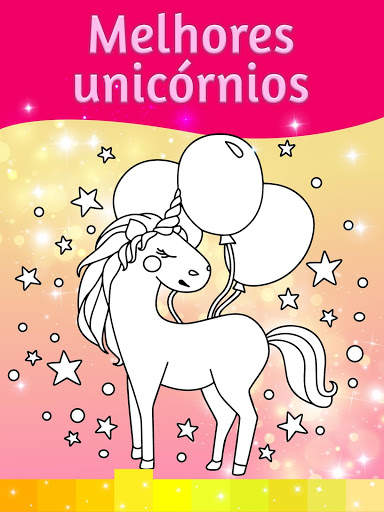 Páginas para colorir unicórnio efeitos animação screenshot 3
