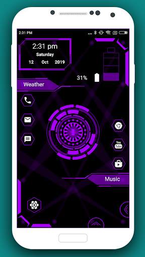 Hi-tech Launcher 3 - AppLock screenshot 5