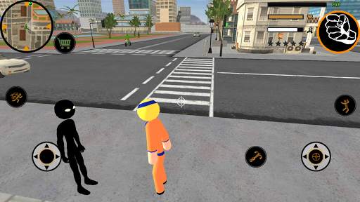 Naru Stickman Rope Hero Ninja Gangstar Crime Fight screenshot 3