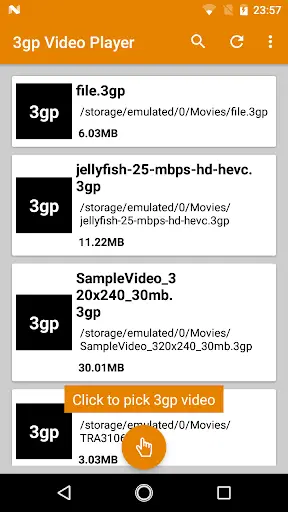 3gp Video Player screenshot 3