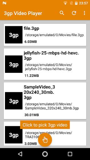 3gp Video Player screenshot 3