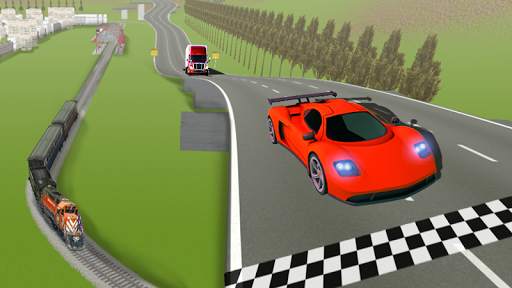Train vs Car Racing - Professional Racing Game screenshot 5