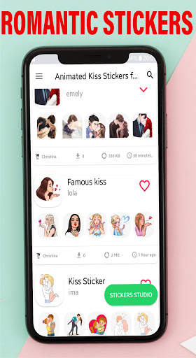 Animated Kiss Stickers for WhatsApp WAStickerApp😘 screenshot 2