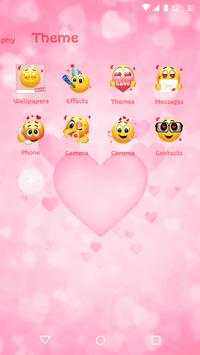 Emoji Theme - Pink Emoji Theme for Android FREE screenshot 3