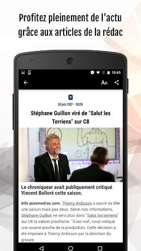 Puremédias : infos TV & médias screenshot 2
