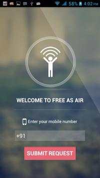 FreeAsAir - Free WiFi Hotspot screenshot 1