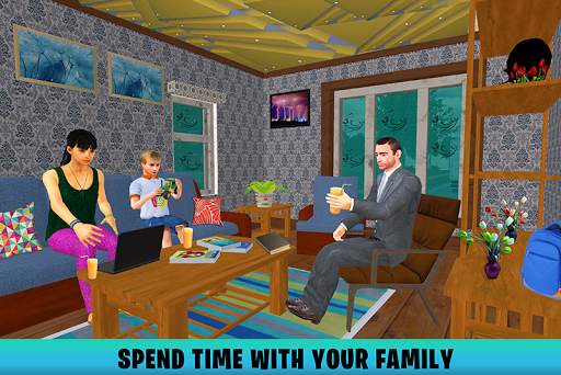 Virtual Step billionaire dad: Dad Simulator Games screenshot 1