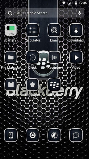 Black berry theme for APUS screenshot 2