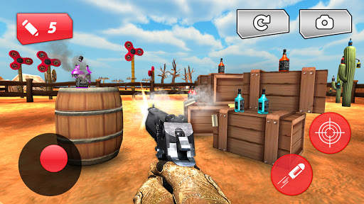 Knock Bottles Down Gun Games screenshot 2