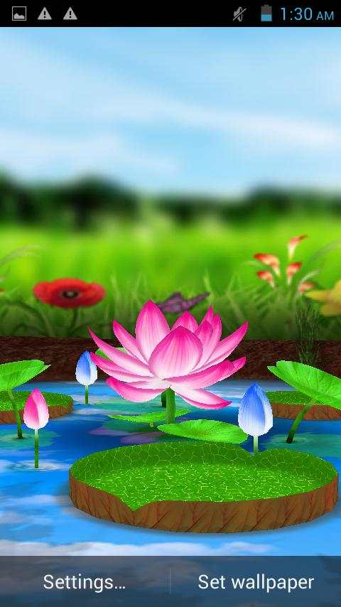 Lotus 3D Live Wallpaper screenshot 3